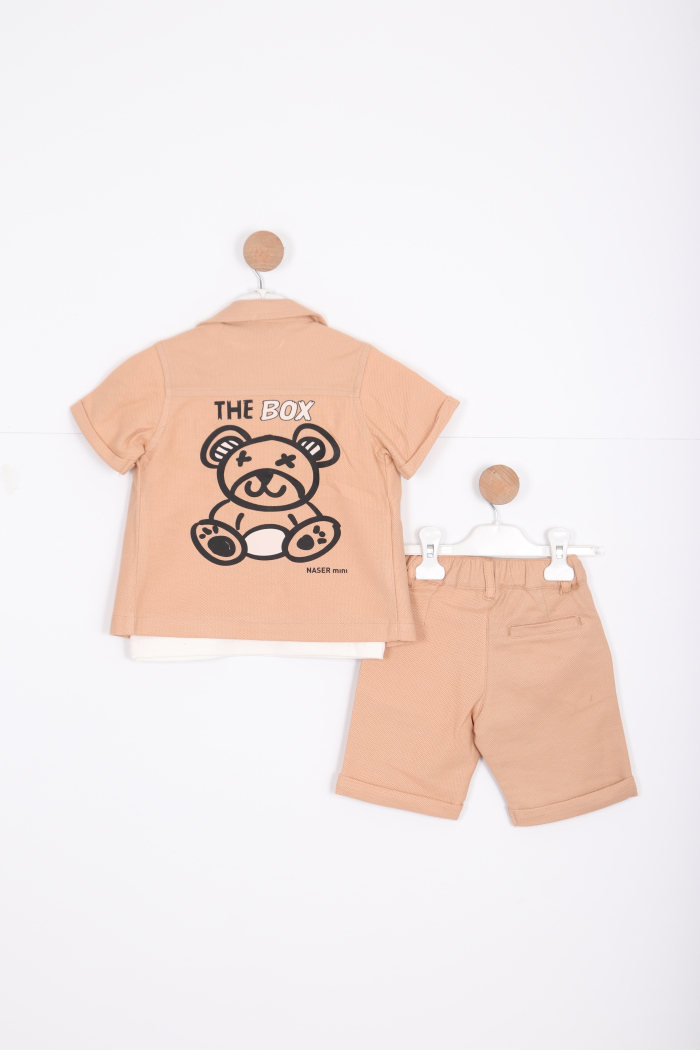 Erkek Çocuk Alt Üst Takım 1-5 Yaş 12529 Camel - 3