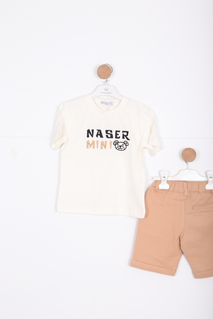 Erkek Çocuk Alt Üst Takım 1-5 Yaş 12529 Camel - 4