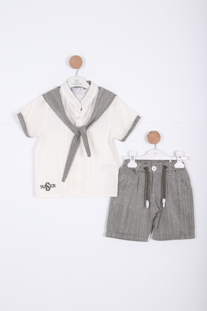 Erkek Çocuk Alt Üst Takım 1-5 Yaş 12522 Gri - 1