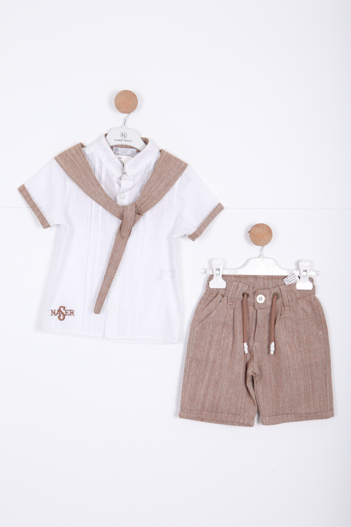 Erkek Çocuk Alt Üst Takım 1-5 Yaş 12522 Bej - 1