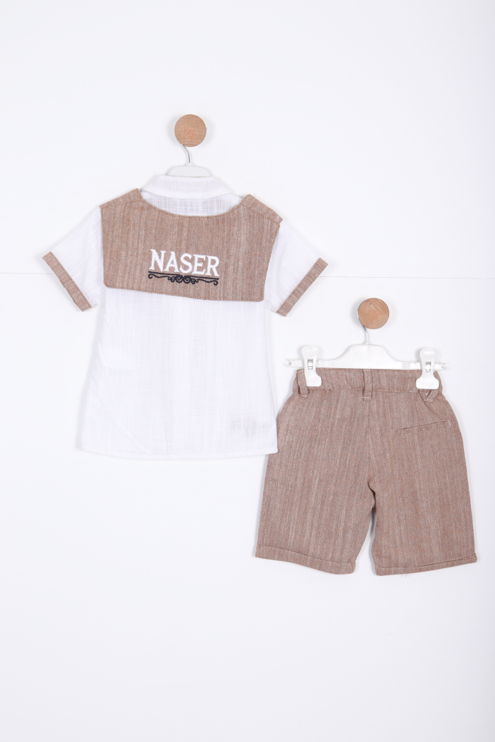 Erkek Çocuk Alt Üst Takım 1-5 Yaş 12522 Bej - 2