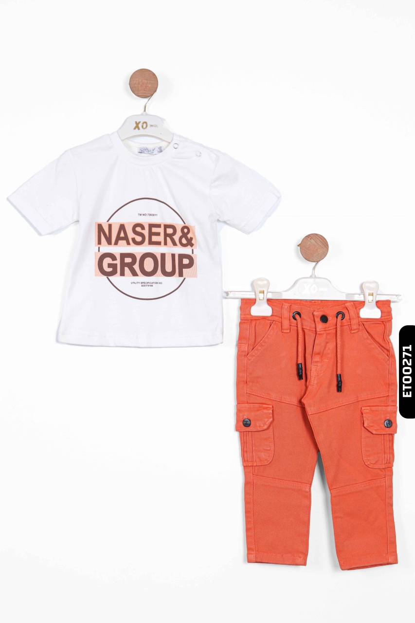 Erkek Çocuk Alt Üst Takım 1-3 Yaş 11052 Kahverengi - 8