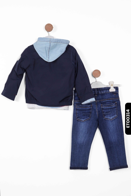 Erkek Çocuk Alt Üst Takım 12-36 Ay 12054 Kırmız - Lacivert - 4