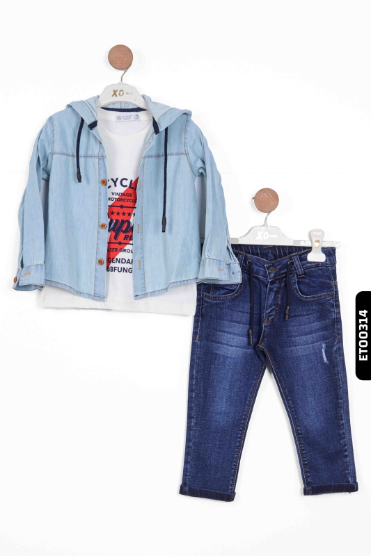 Erkek Çocuk Alt Üst Takım 12-36 Ay 12054 Kırmız - Lacivert - 6