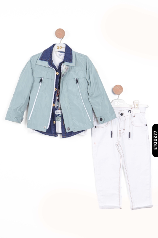 Erkek Çocuk Alt Üst Takımı 2-5 Yaş 12062 Mint - 2