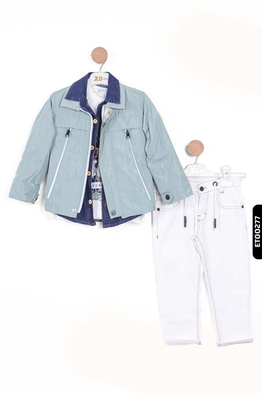 Erkek Çocuk Alt Üst Takımı 2-5 Yaş 12062 Mint - 2