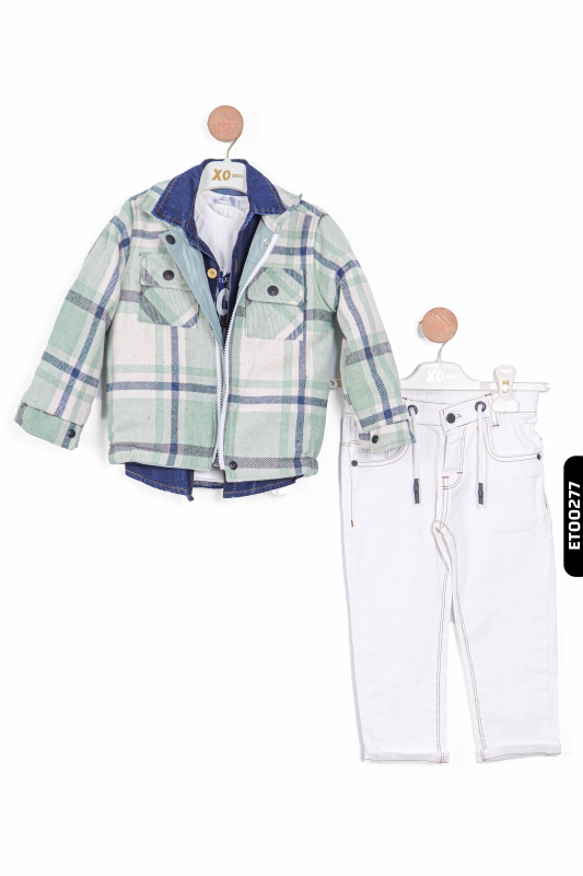 Erkek Çocuk Alt Üst Takımı 2-5 Yaş 12062 Mint - 3