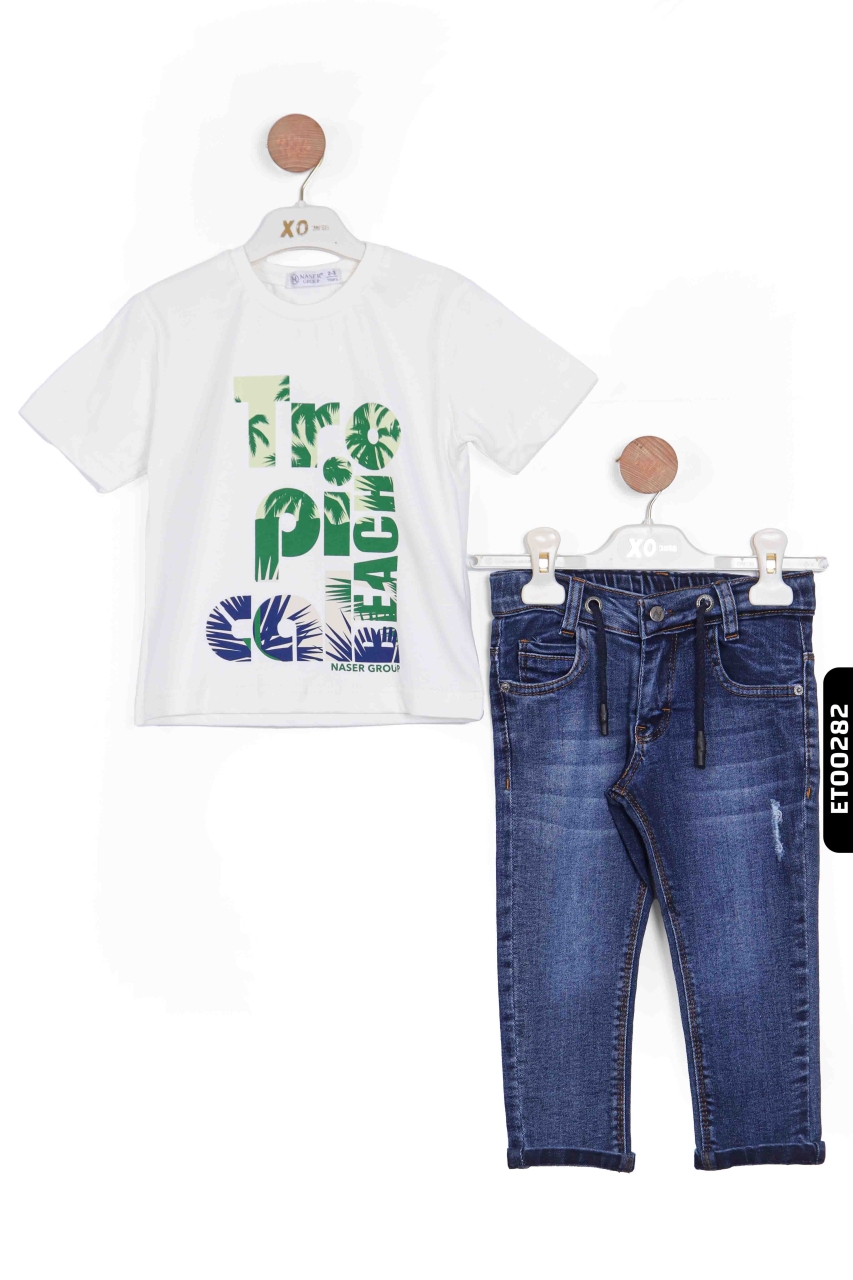 Erkek Çocuk Alt Üst Takımı 2-5 Yaş 12057 Yeşil - 7