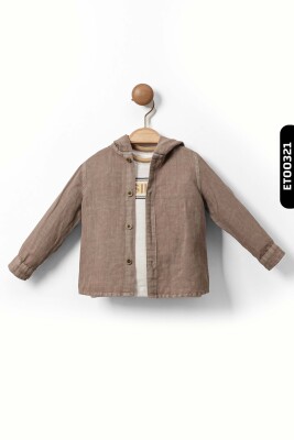 Sahte Cepli Çıtçıt Kapmalı Dik Yakalı 4'lu Erkek Çocuk Alt Üst Takım 6-36 Ay 1144 Sarı - Mavi - 3