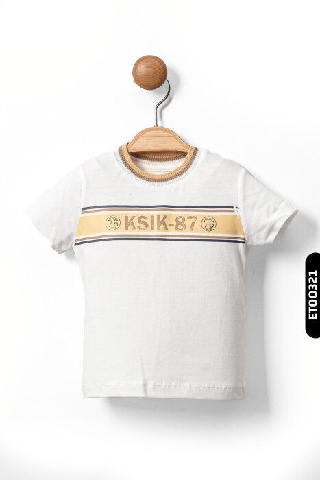 Sahte Cepli Çıtçıt Kapmalı Dik Yakalı 4'lu Erkek Çocuk Alt Üst Takım 6-36 Ay 1144 Sarı - Mavi - 5