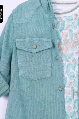 Erkek Çocuk Alt Üst Takım 3-8 Yaş 5615 Yeşil - 4