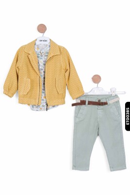 Erkek Çocuk Alt Üst Takım 6-36 Ay 5134 Sari - Haki * - Top Kids