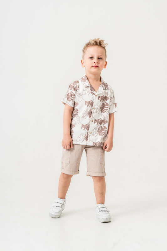 Erkek Çocuk Alt Üst Takım 6-36 Ay 8027 Bej - Top Kids