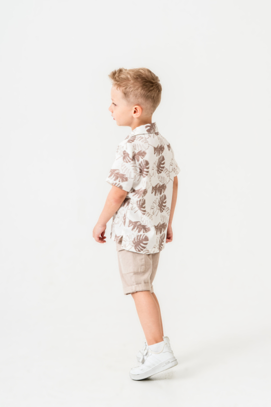 Erkek Çocuk Alt Üst Takım 6-36 Ay 8027 Bej - 5