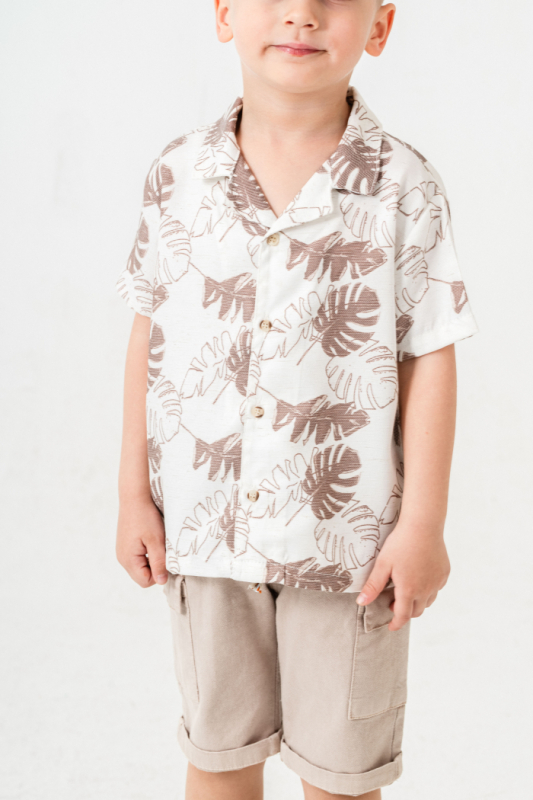 Erkek Çocuk Alt Üst Takım 6-36 Ay 8027 Bej - 6