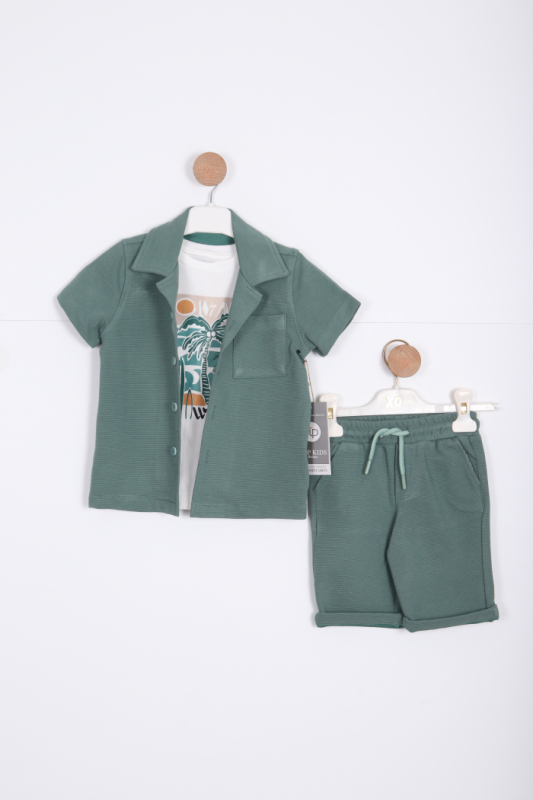 Erkek Çocuk Alr Üst Takım 1-5 Yaş 8044 Yeşil - Top Kids