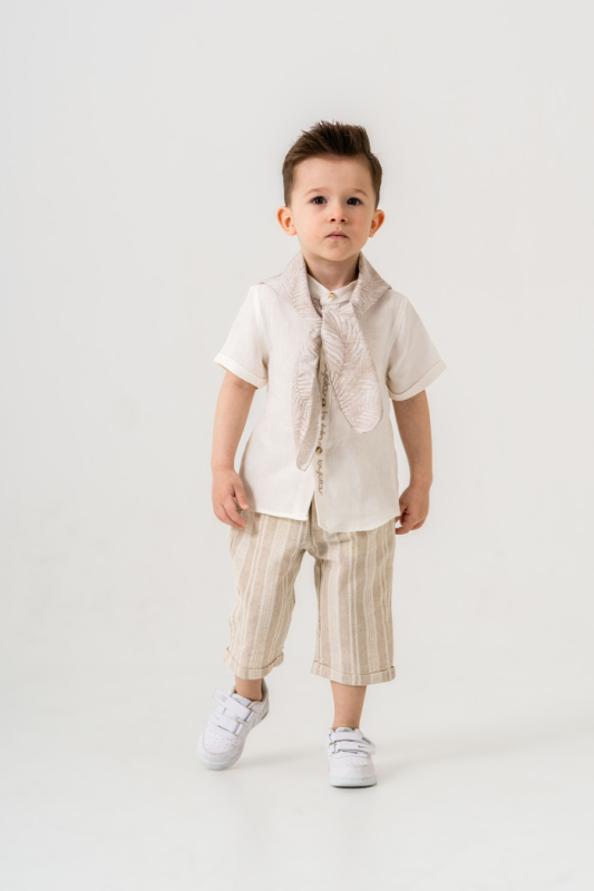 Erkek Çocuk Alt Üst Takım 1-5 Yaş 8045 Bej - Top Kids