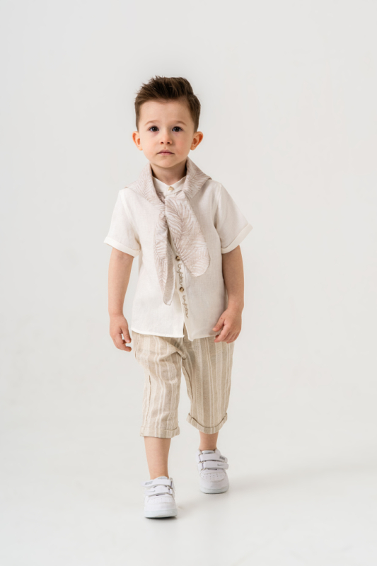Erkek Çocuk Alt Üst Takım 1-5 Yaş 8045 Bej - 3