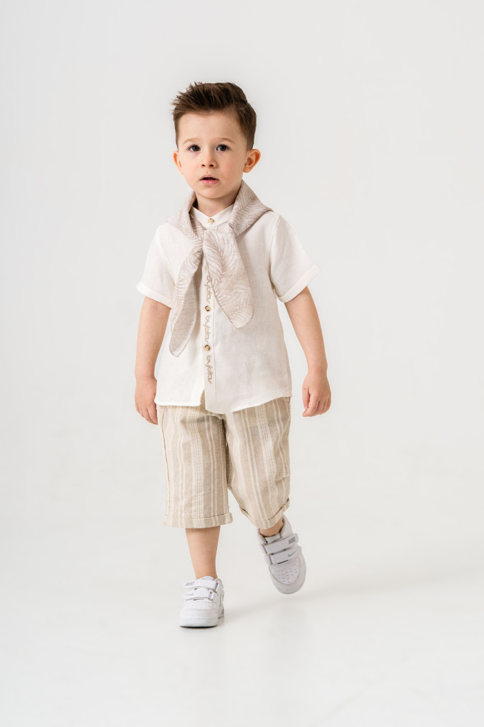 Erkek Çocuk Alt Üst Takım 1-5 Yaş 8045 Bej - 4