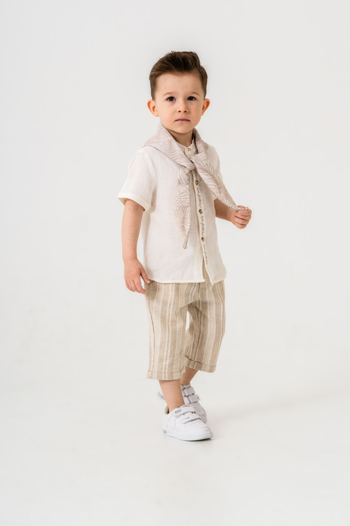 Erkek Çocuk Alt Üst Takım 1-5 Yaş 8045 Bej - 5