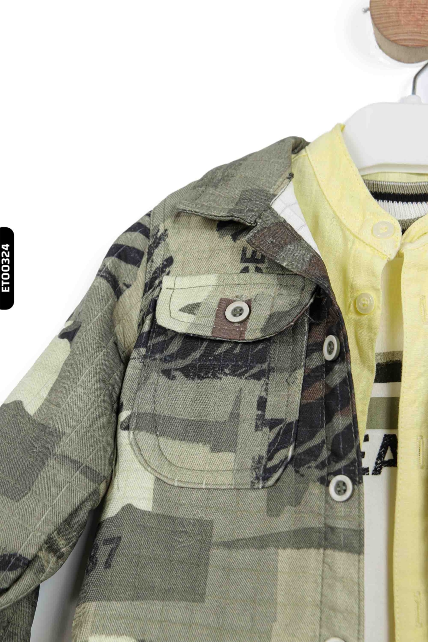 Erkek Çocuk Alt Üst Takım 6-36 Ay 1143 Siyah - Yeşil - 3