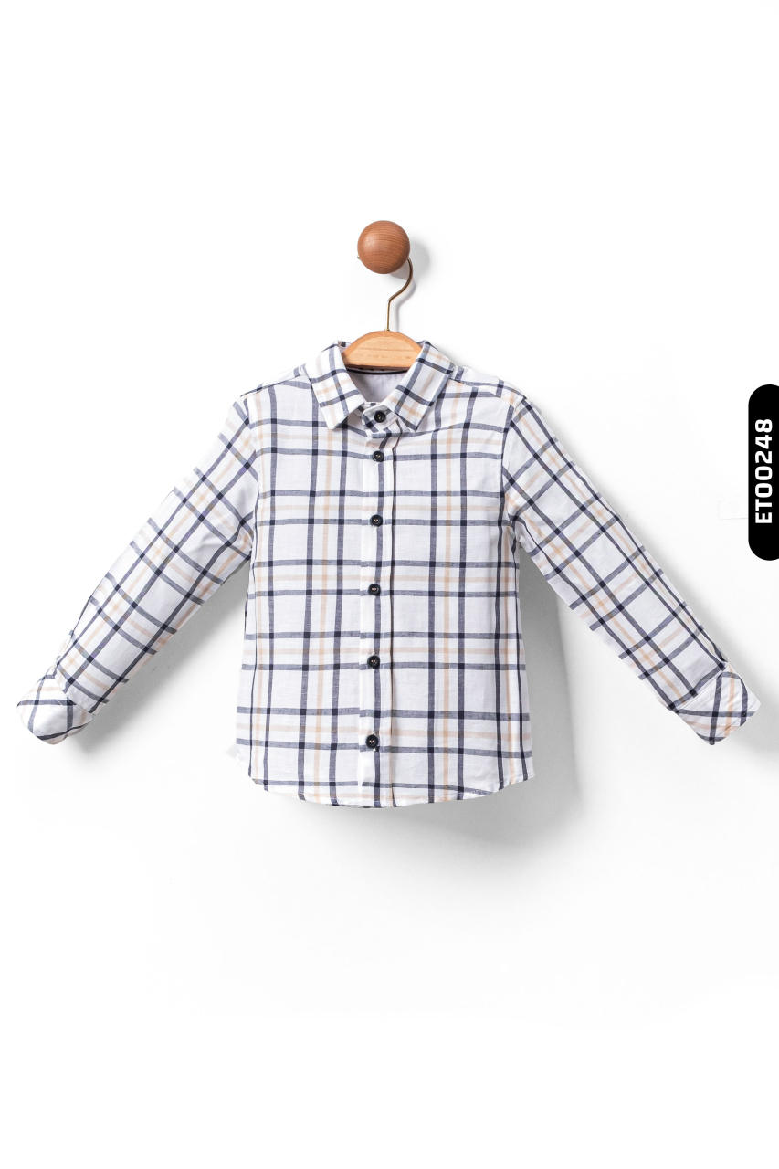 Erkek Çocuk Alt Üst Takım 1-5 Yaş 1172 Bej - Mavi - 4