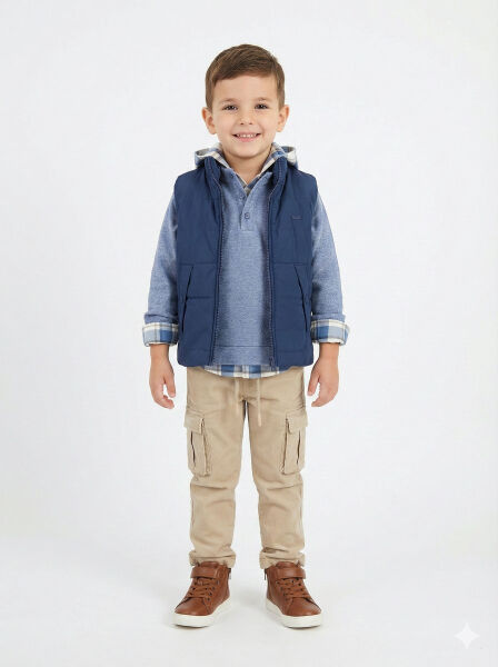 Erkek Çocuk Alt Üst Takım 3-8 Yaş 2703 Mavi - Top Kids