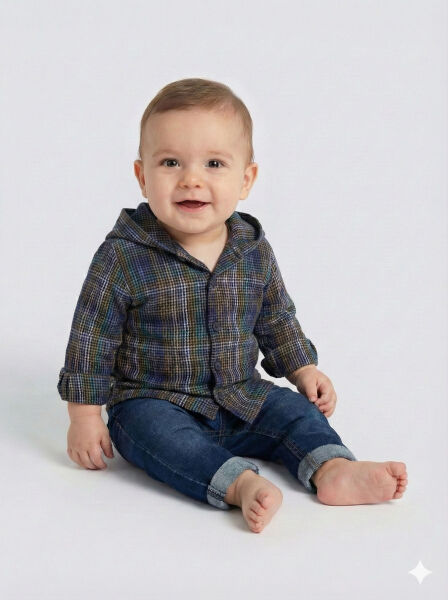 Erkek Çocuk 4'lü Alt Üst Takmı 6-36 Ay 4283 Hardal - 3