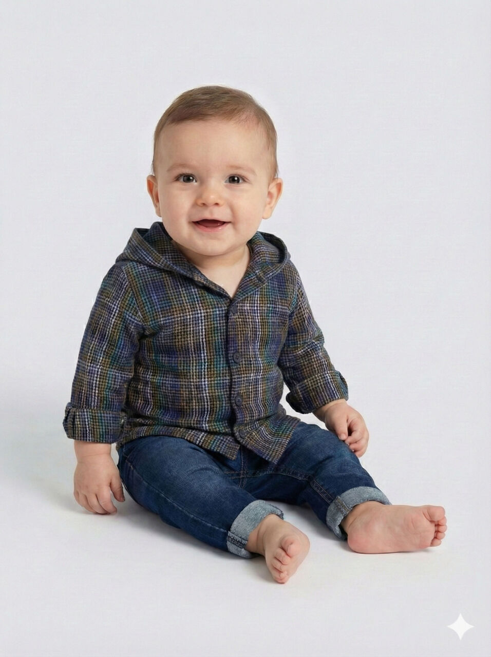 Erkek Çocuk 4'lü Alt Üst Takmı 6-36 Ay 4283 Hardal - 3