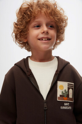 Erkek Çocuk Ceket 4-8 Yaş 47507 Kahverengi - 2