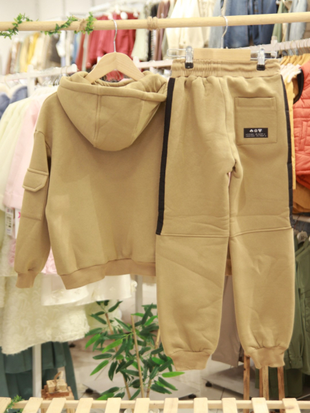 Erkek Çocuk Eşofman Takım 8-16 Yaş 1002 Hardal - 9