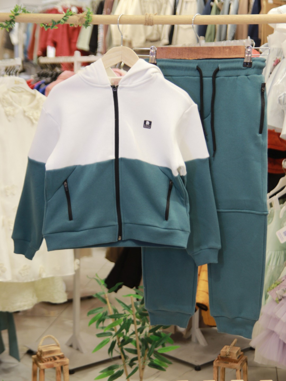 Erkek Çocuk Eşofman Takım 6-14 Yaş 1003 Turkuaz - 4