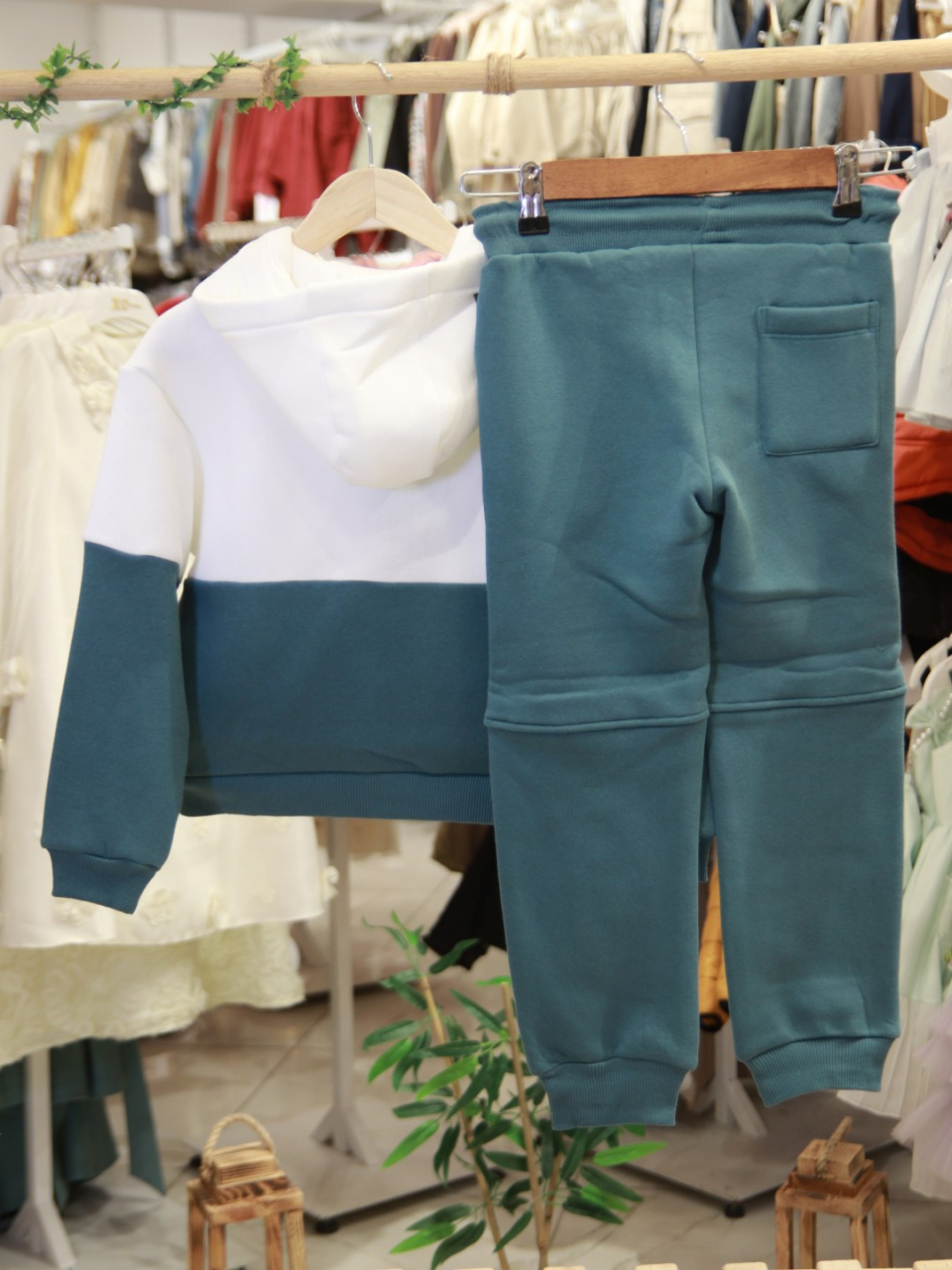 Erkek Çocuk Eşofman Takım 6-14 Yaş 1003 Turkuaz - 5