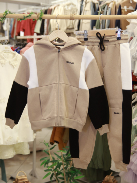 Erkek Çocuk Eşofman Takım 6-14 Yaş 1008 Bej - 5