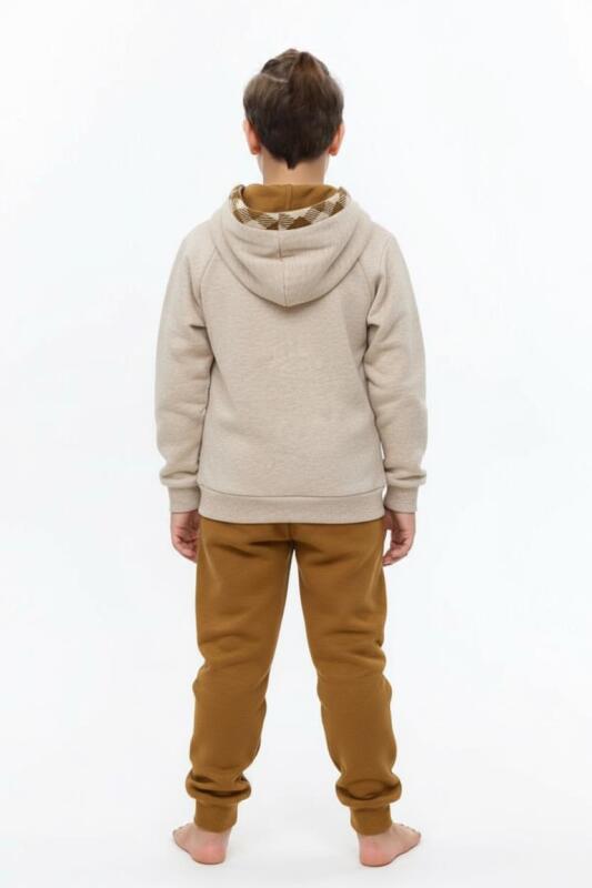 Erkek Çocuk Eşofman Takım 4-8 Yaş 7729 Camel - 2