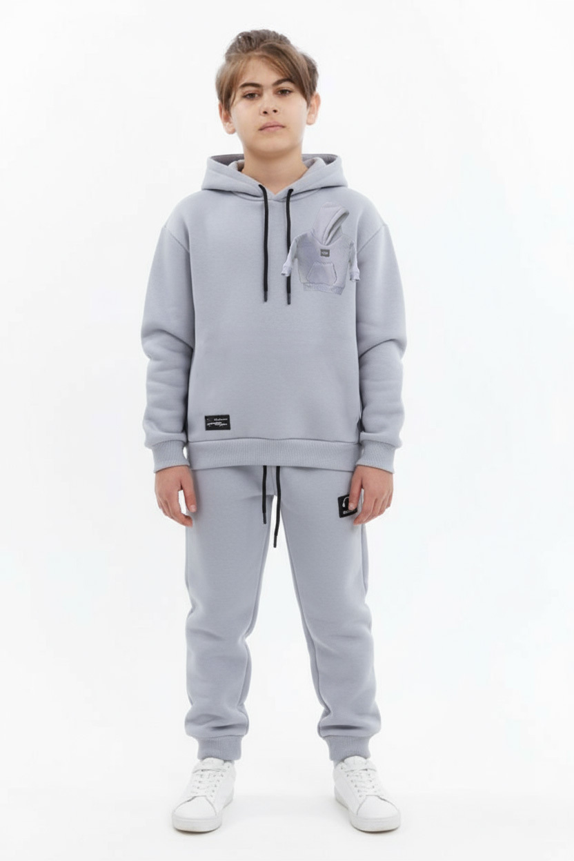 Erkek Çocuk Eşofman Takım 4-8 Yaş 7730 Açik Mavi - 1