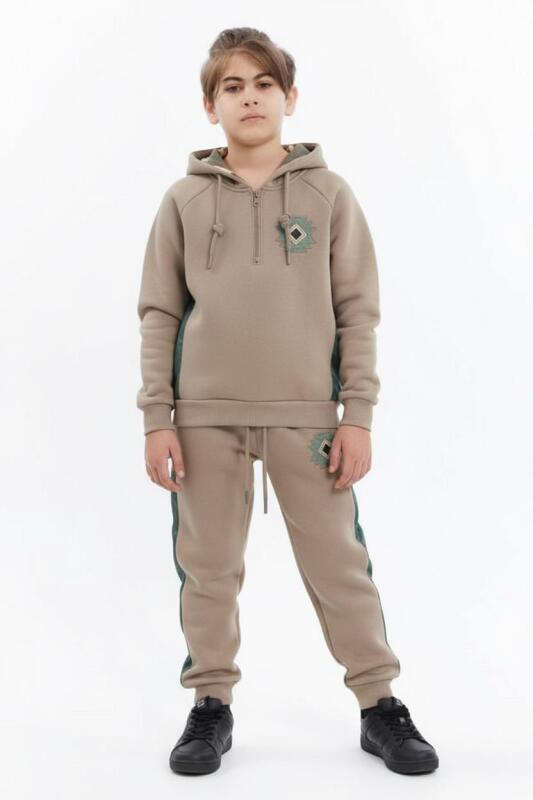 Erkek Çocuk Eşofman Takım 4-8 Yaş 7731 Gri - HYPE