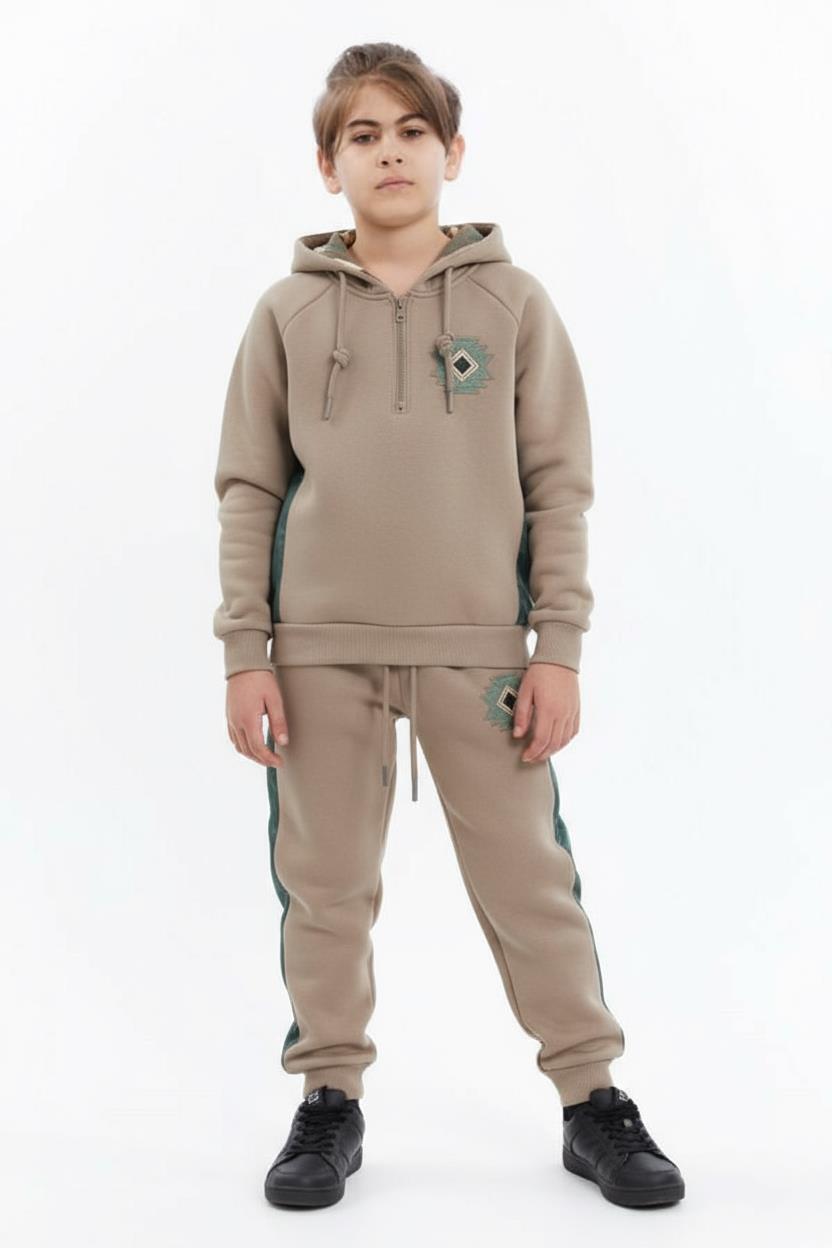 Erkek Çocuk Eşofman Takım 4-8 Yaş 7731 Gri - 1