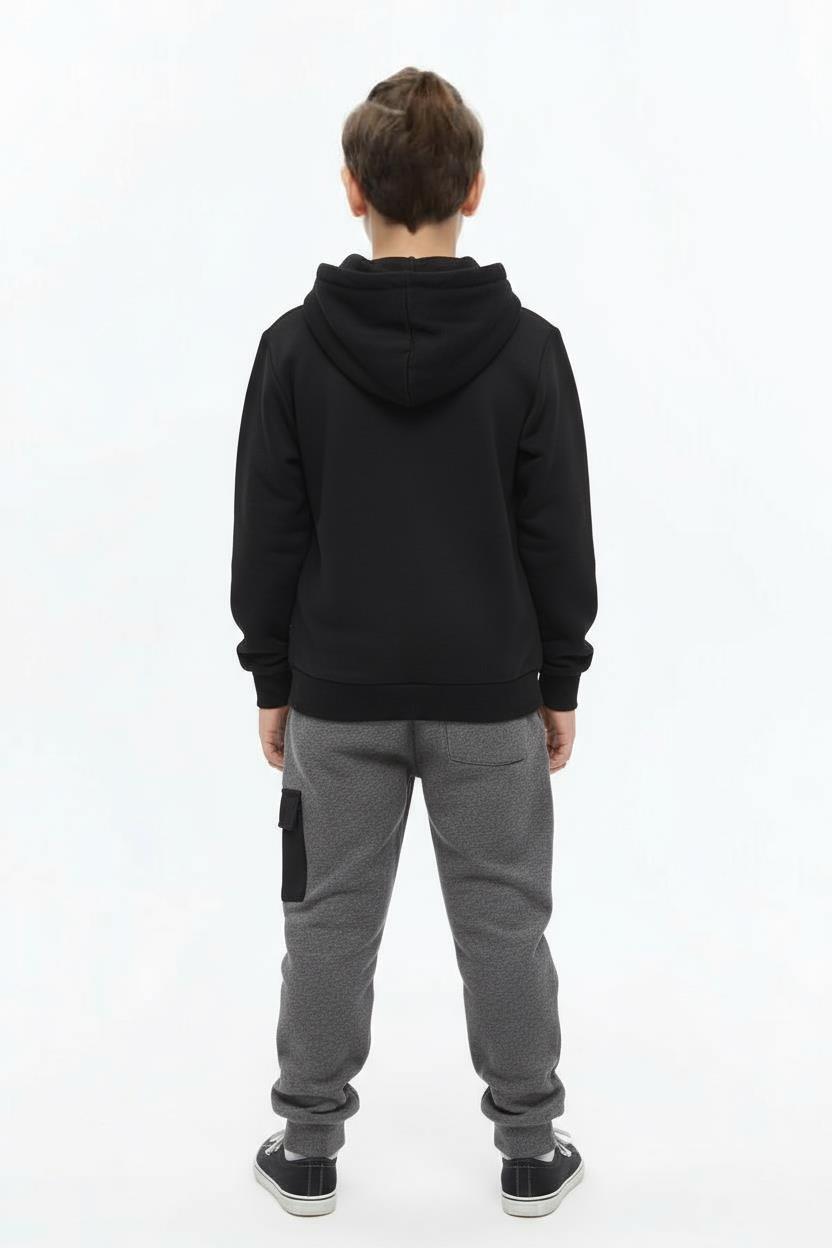 Erkek Çocuk Eşofman Takım 4-8 Yaş 7732 Gri - 2