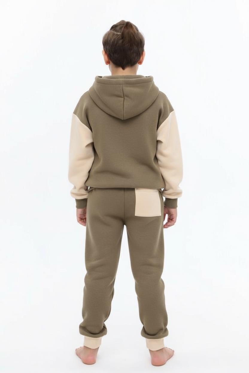 Erkek Çocuk Eşofman Takım 4-8 Yaş 7738 Haki - 2
