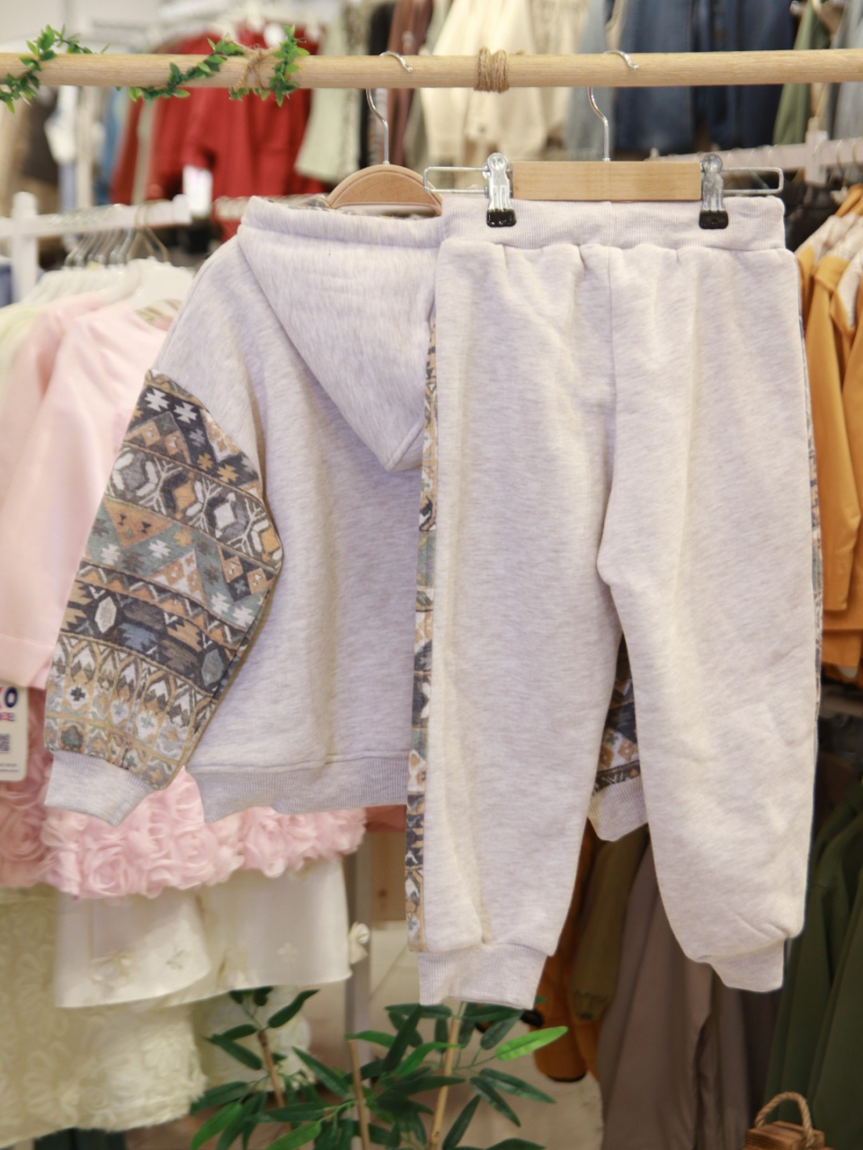 Erkek Çocuk Eşofman Takım 4-8 Yaş 7739 Ekru - 5