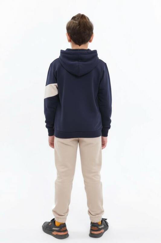 Erkek Çocuk Eşofman Takım 8-12 Yaş 7917 Lacivert - 2