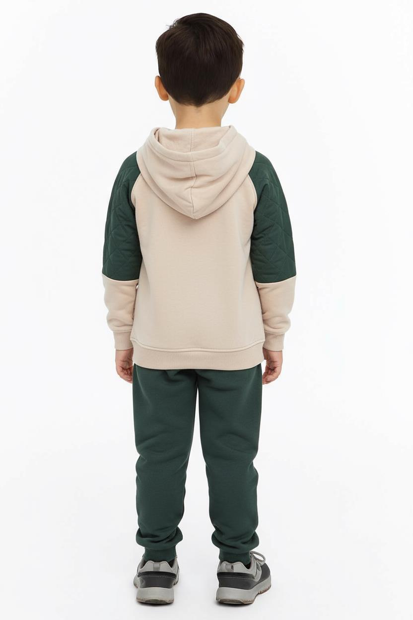 Erkek Çocuk Eşofman Takım 1-5 Yaş 7527 Gri - Yeşil - 2