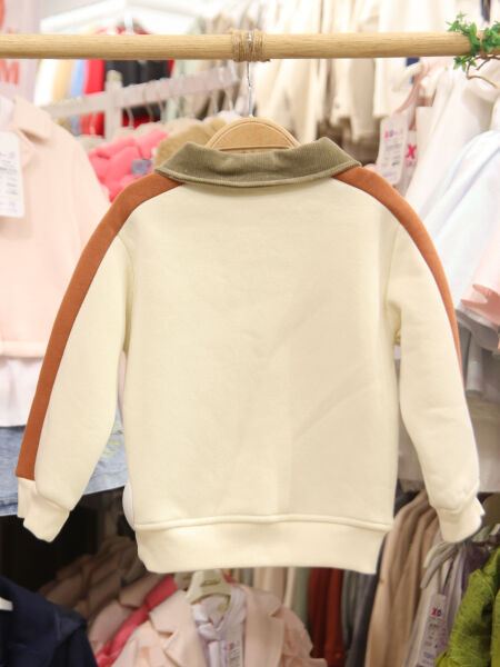 Erkek Çocuk Eşofman Takım 1-5 Yaş 7535 Bej - Kermit - 7