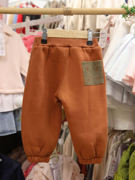 Erkek Çocuk Eşofman Takım 1-5 Yaş 7535 Bej - Kermit - 9