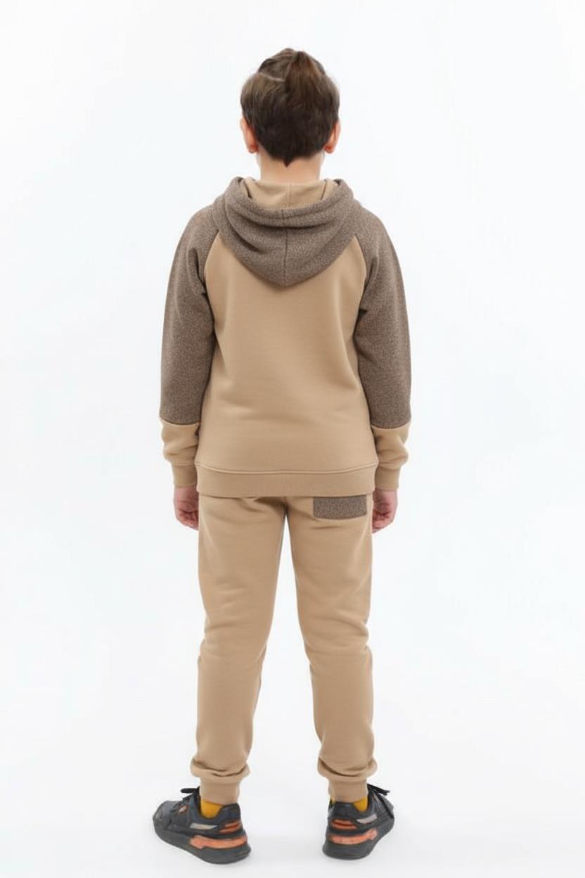 Erkek Çocuk Eşofman Takım 8-12 Yaş 7918 Camel - 2