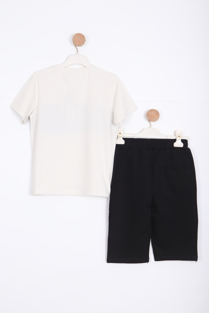 Erkek Çocuk Eşofman Takım 6-15 Yaş 2077 Gri - 2