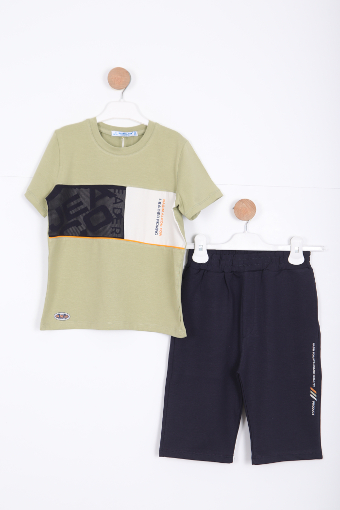 Erkek Çocuk Eşofman Takım 6-15 Yaş 2077 Fıstık Yeşil - 1