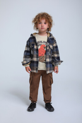 Erkek Çocuk Gömlek 1-4 Yaş 24149 Lacivert - 2