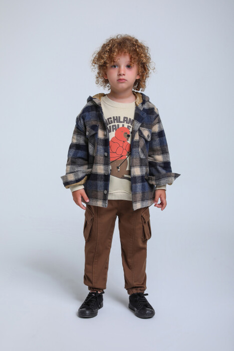 Erkek Çocuk Gömlek 1-4 Yaş 24149 Lacivert - 2